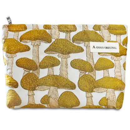 STARDW Leopard Makeup Bag Organizer Cosmetic Bags for Women and Girls,Travel Toiletry Bag Large Capacity Canvas Makeup Zipper Pouch, Purse Organizer Pouches (Brown Leopard)