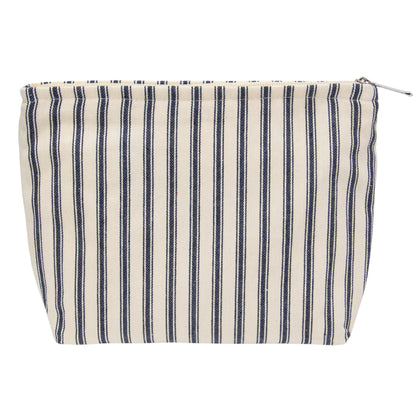 Flat Makeup Bag for Women,Zipper Cosmetic Pouch for Purse,Strawberry Beige