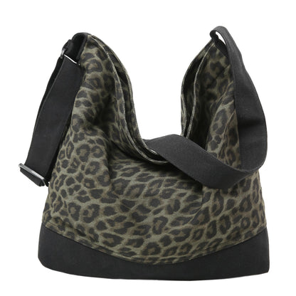 Cotton Tote Handbag Women Canvas Crossbody Beach Bag Hobo Shoulder Tote Bag with 3 External Pocket,Zipper Closure