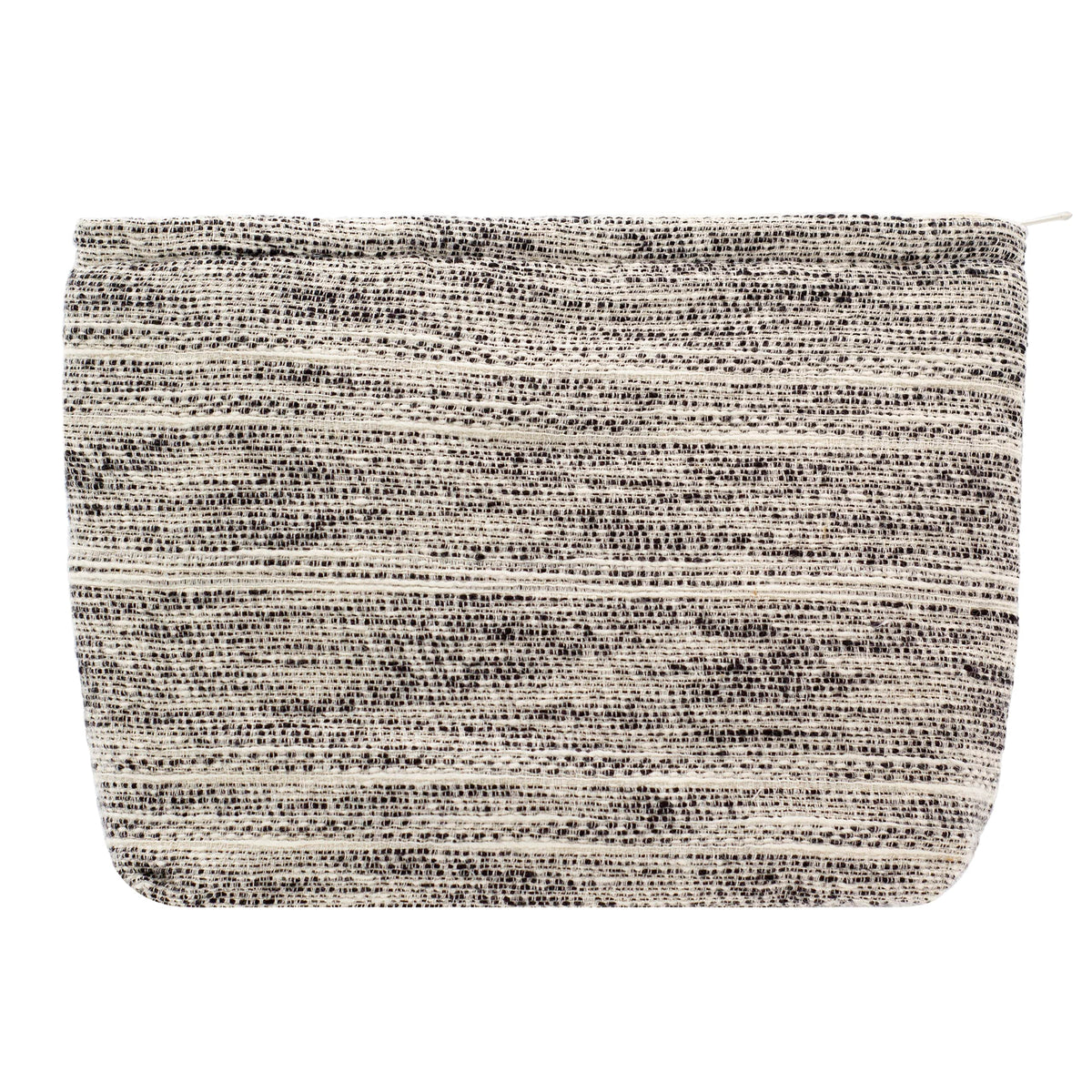 Flat Makeup Bag for Women,Zipper Cosmetic Pouch for Purse,Strawberry Beige