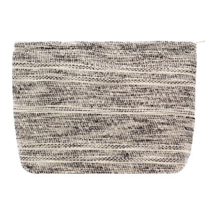 Flat Makeup Bag for Women,Zipper Cosmetic Pouch for Purse,Strawberry Beige