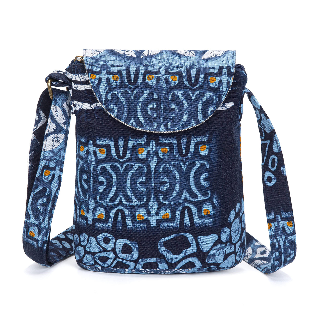 OPQRSTU Women's Retro Small Size Canvas Shoulder Bag Hippie Boho Crossbody Handbag