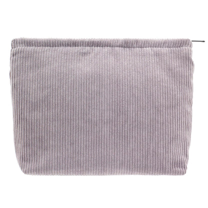 Flat Makeup Bag for Women,Zipper Cosmetic Pouch for Purse,Strawberry Beige